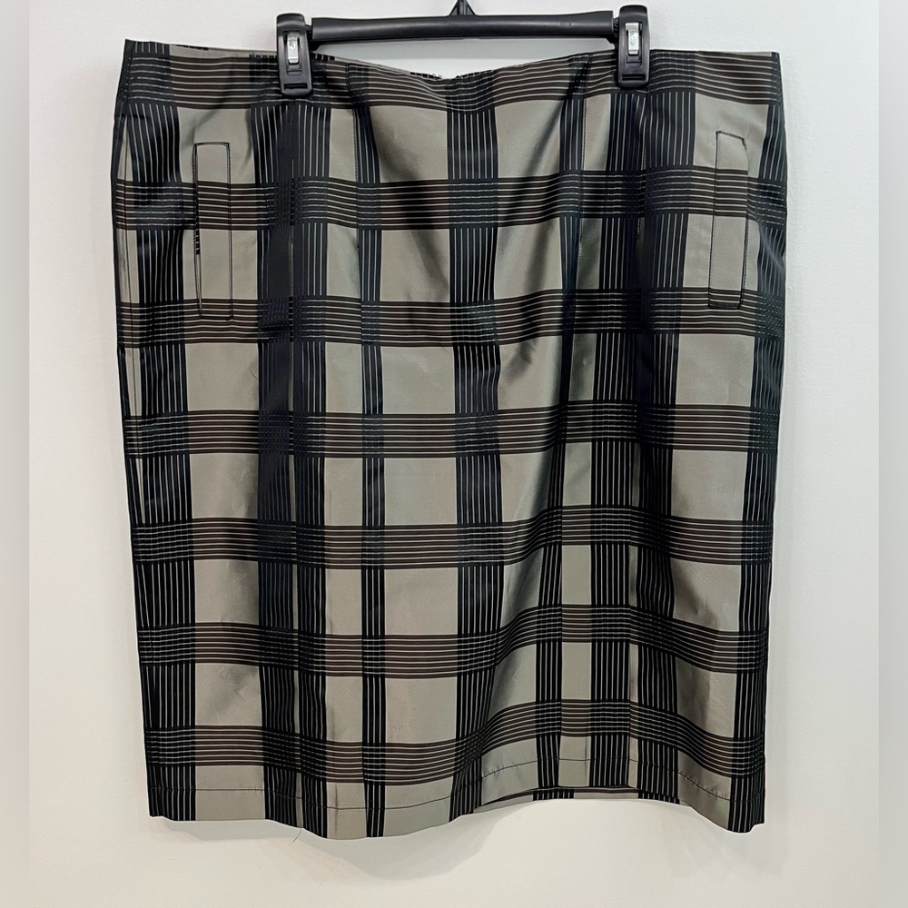 Marina Rinaldi Plus Size Plaid Skirt